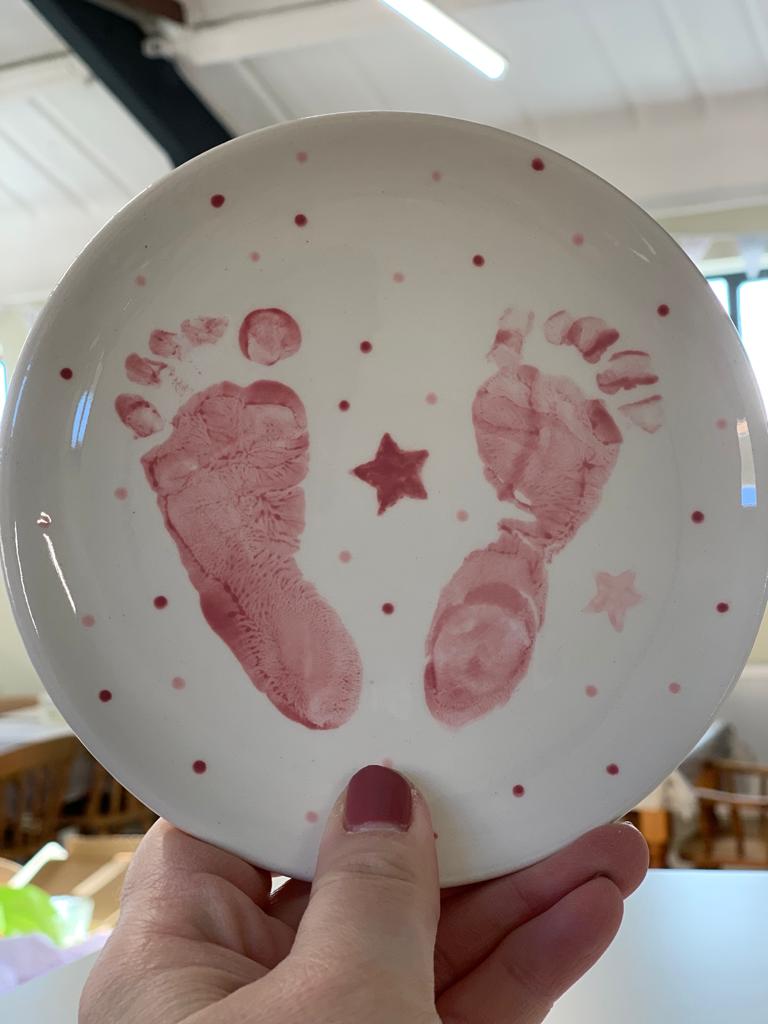 feet prints pottery painting new for 2023
